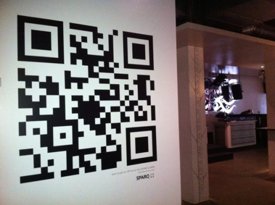 QR code on the wall